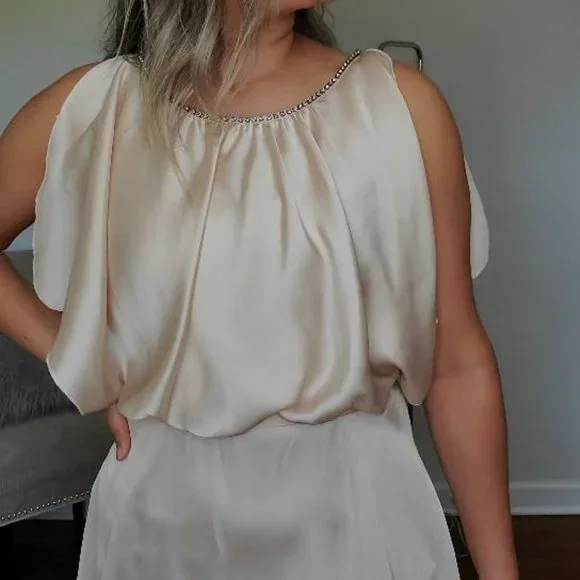 Pearl Pink Satin Dress - Picture 6 of 16